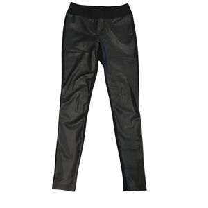 J. Mclaughlin LORI FAUX LEATHER FRONT PANEL LEGGINGS. SIZE X-SMALL.